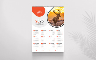 Corporate Calendar Design For Office Desk Or Wall Vector Template
