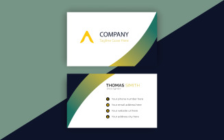 Modern carved and vector stylist business card design