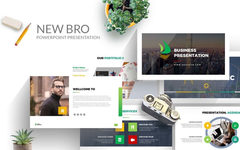 New Project Powerpoint Presentation Template PowerPoint Template