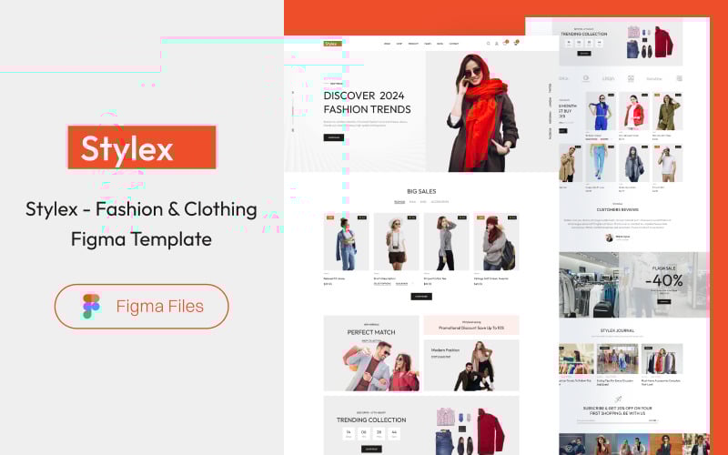 Stylex - Fashion & Clothing Figma Template UI Element