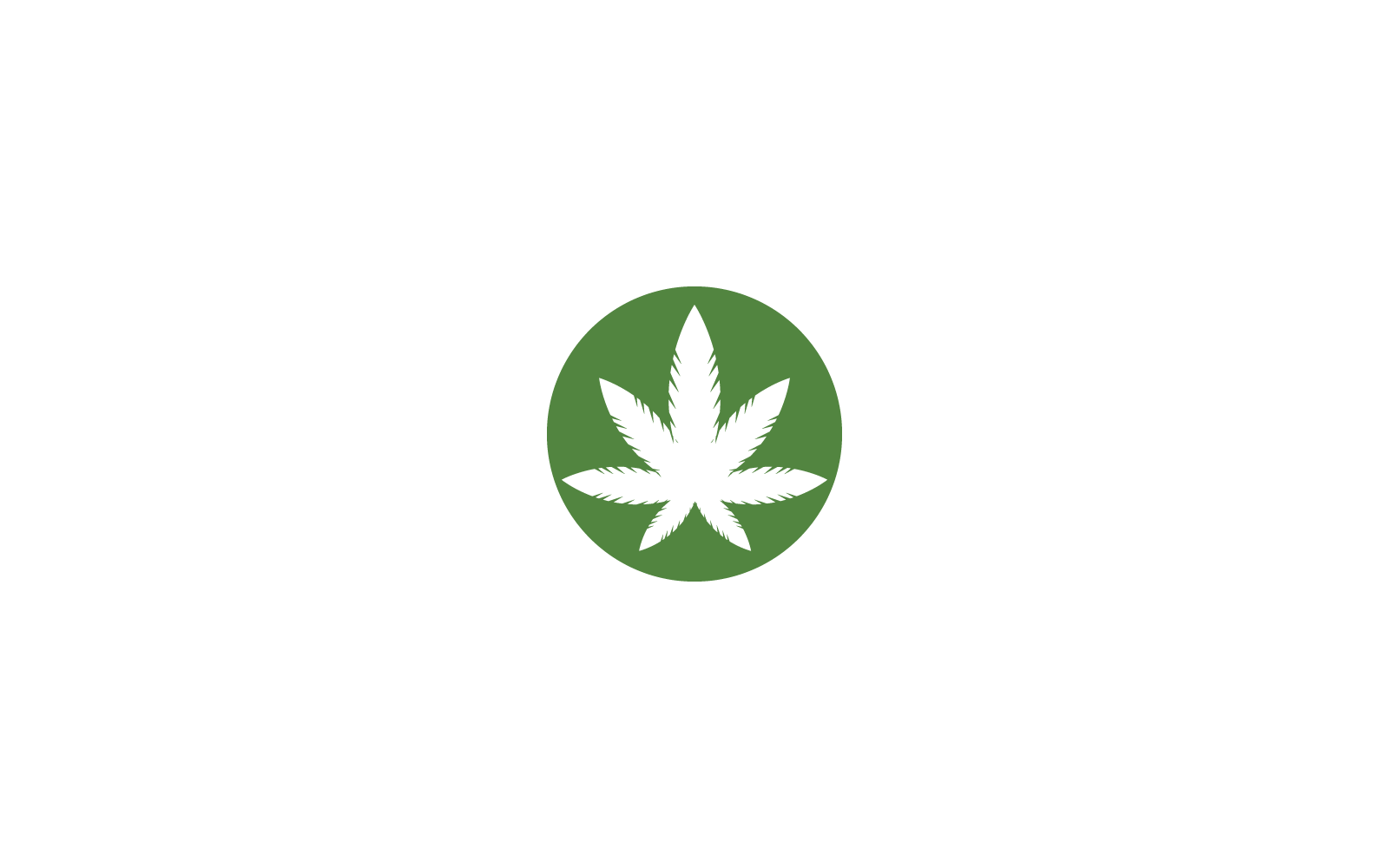 Canabis leaf logo icon vector illustration