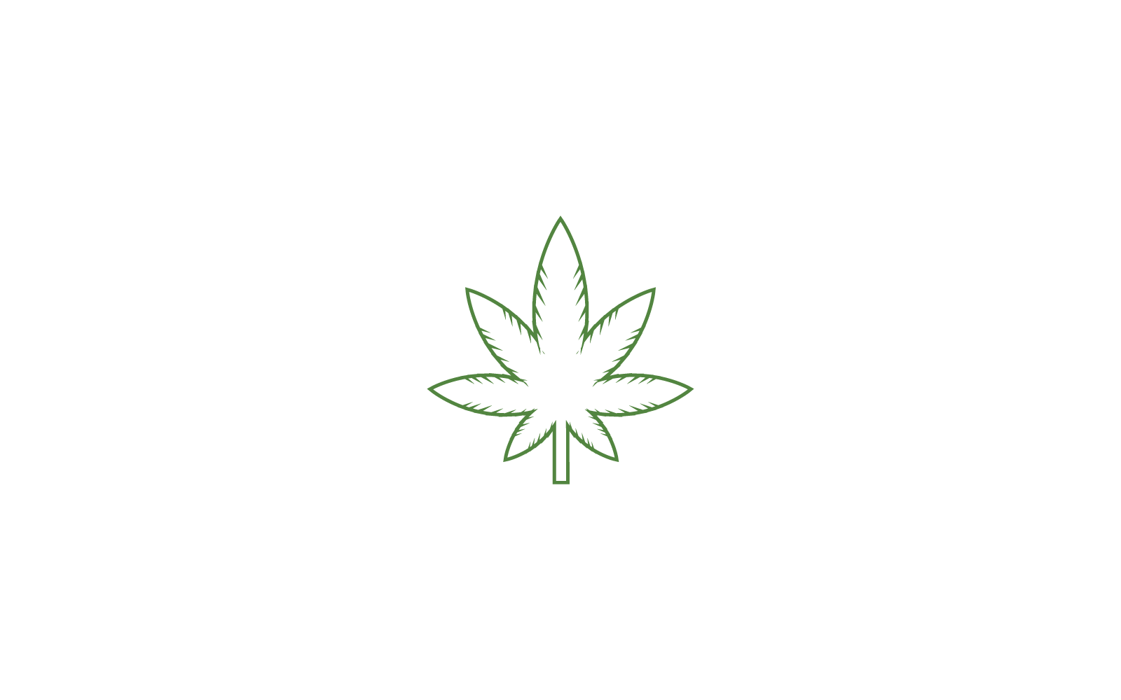 Canabis leaf logo vector icon illustration design