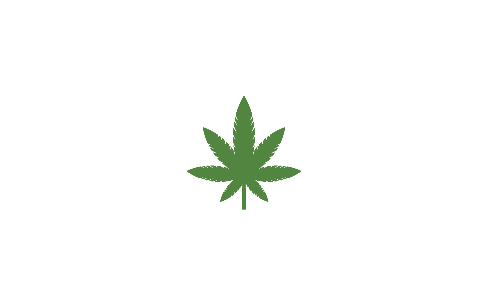 Canabis leaf logo vector illustration flat design