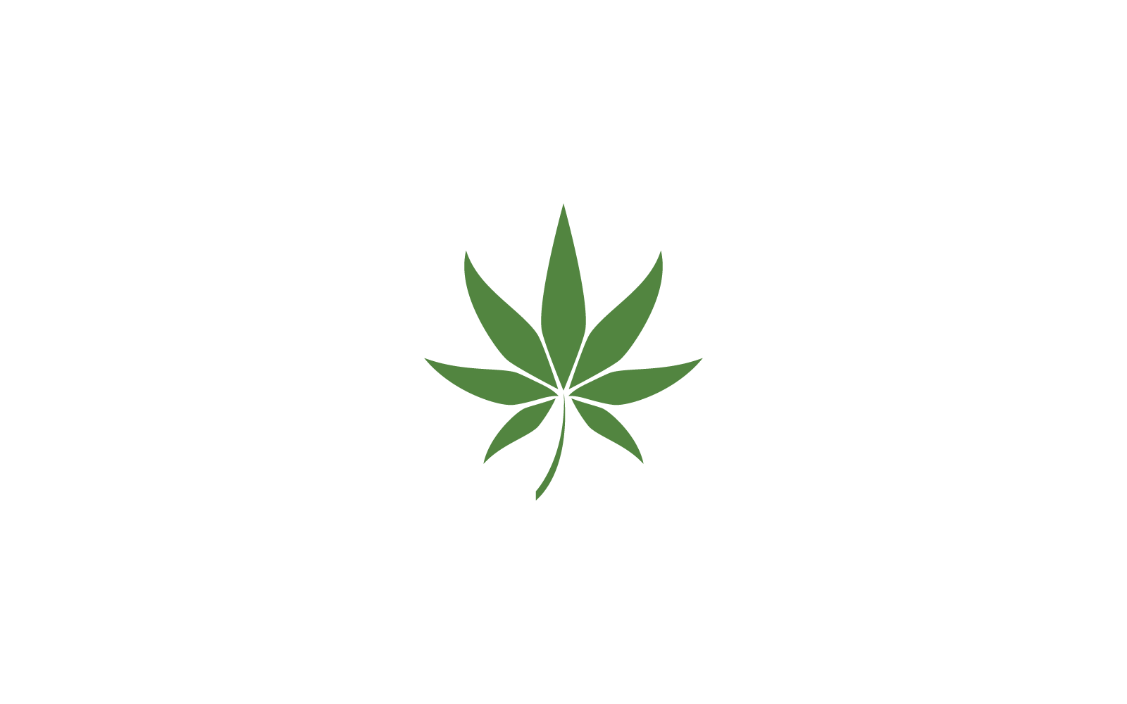 Canabis leaf logo vector template icon