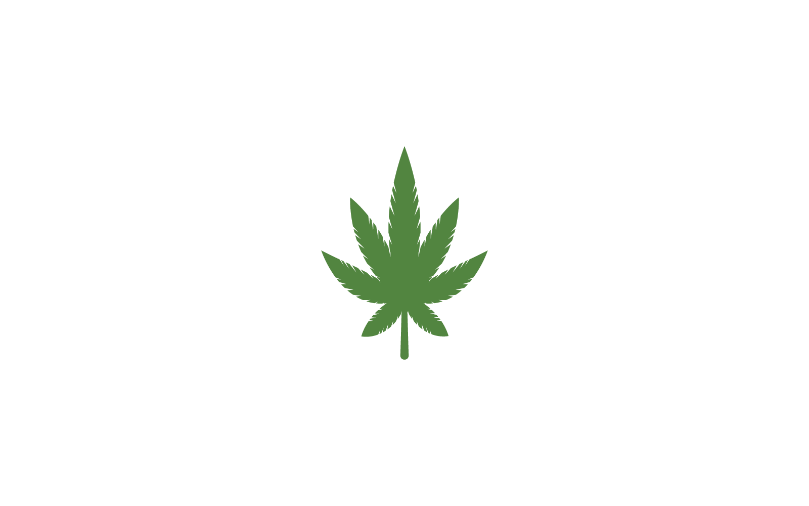 Canabis leaf vector logo illustration design