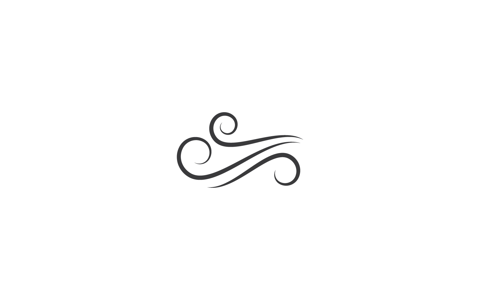 Illustration d'icône de vent au design plat