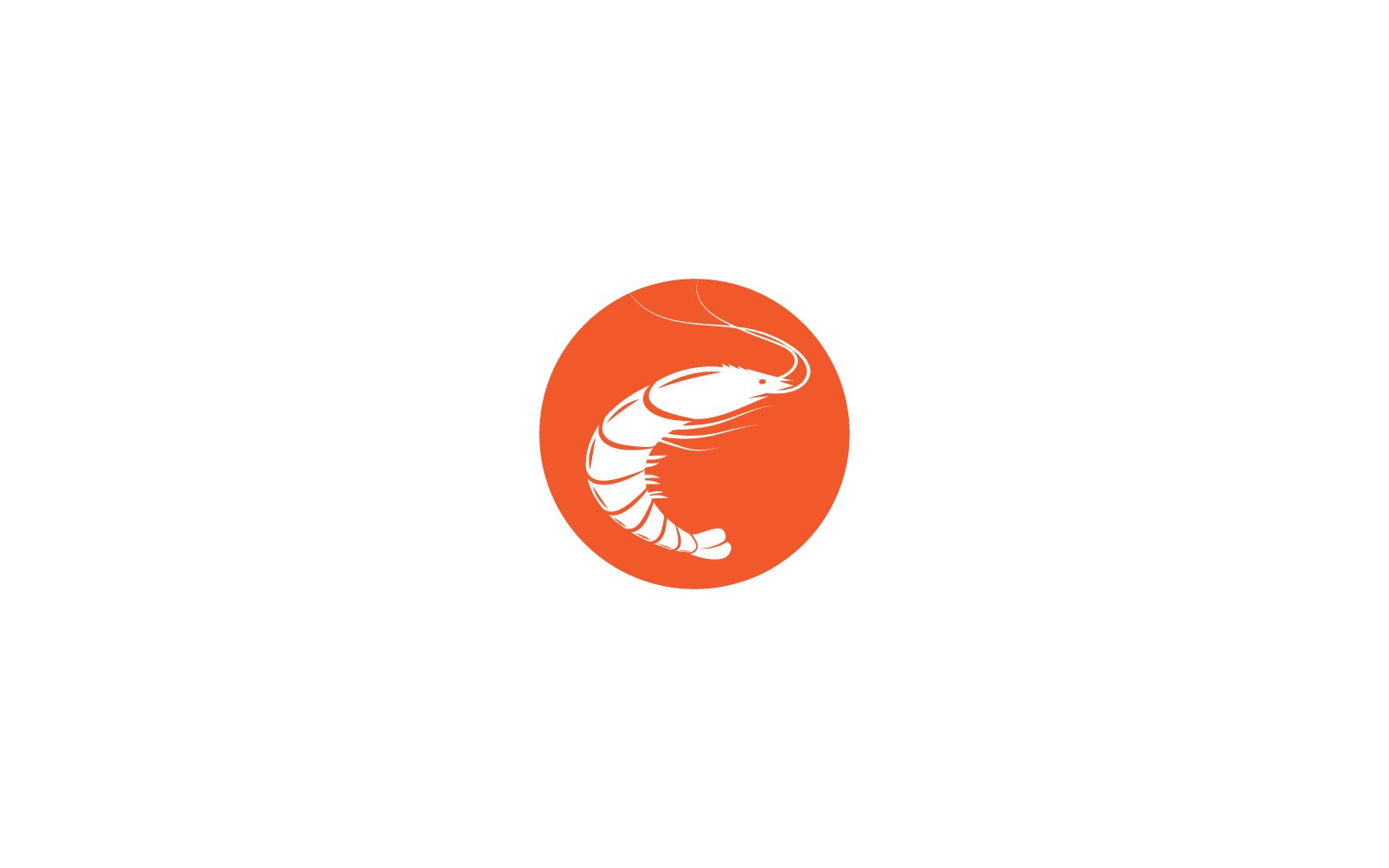 Shrimp illustration icon logo vector design