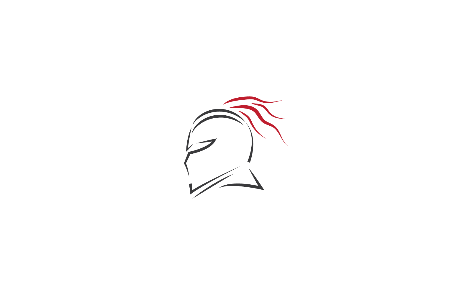 Sparťanská helma logo ikonu vektorový design