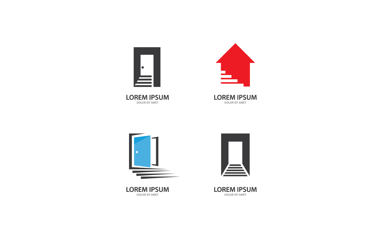The Upstair illustration logo vector design