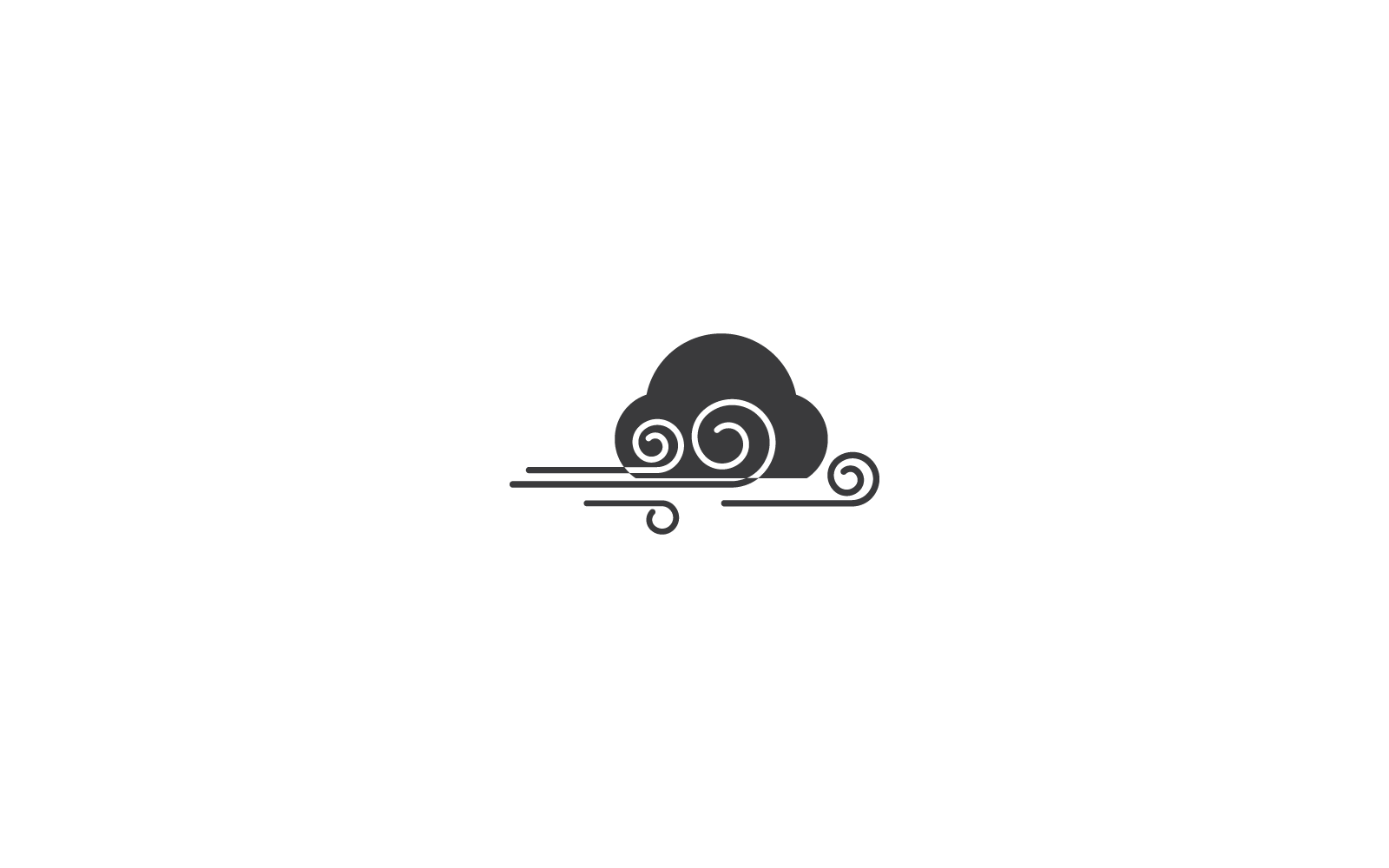 Wind icon vector design illustration template