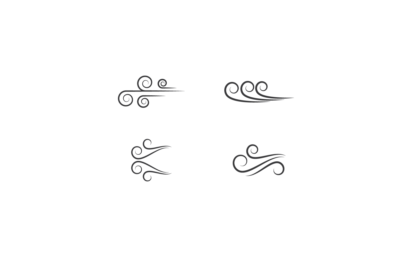 Wind icon vector illustration flat design template