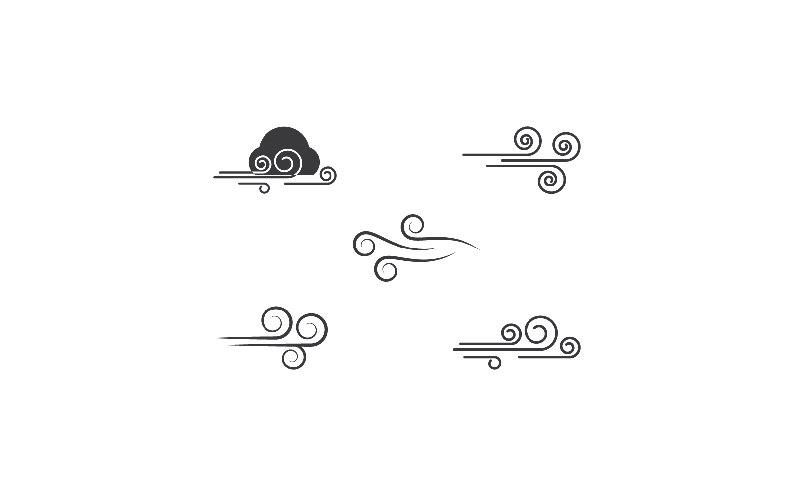 Wind illustration icon vector design