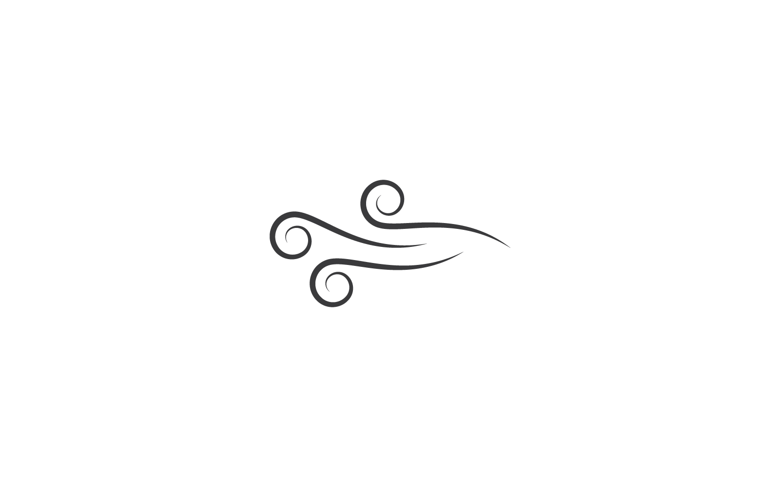 Wind-Symbol, Vektor-Illustration, flaches Design