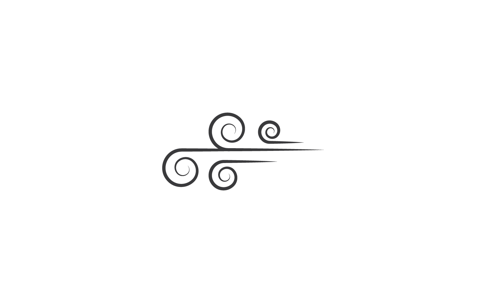 Wind vector illustration design template