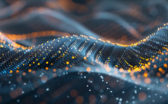 Abstract Tech Background Illustrating the Advance