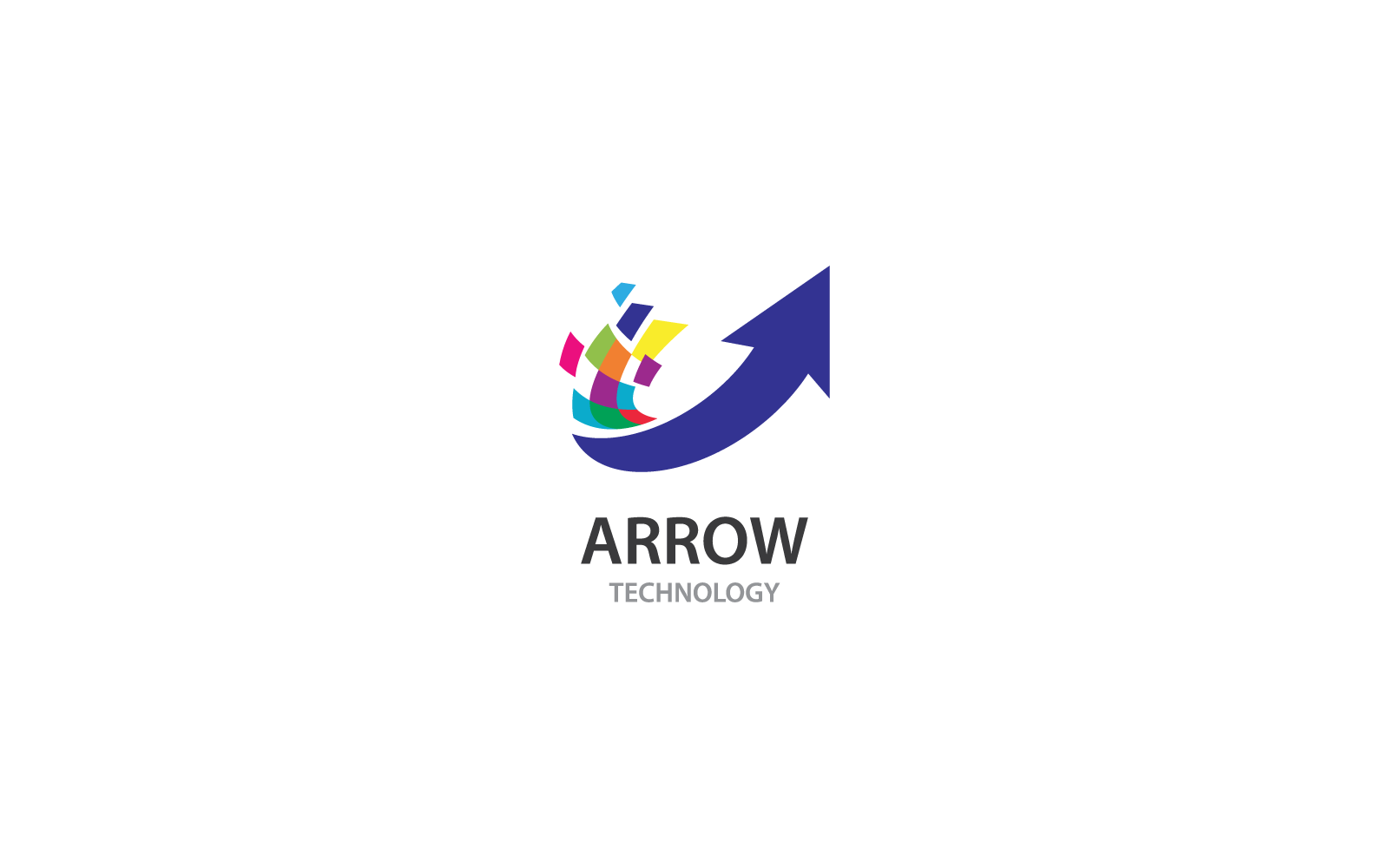 Arrow logo design icon template vector