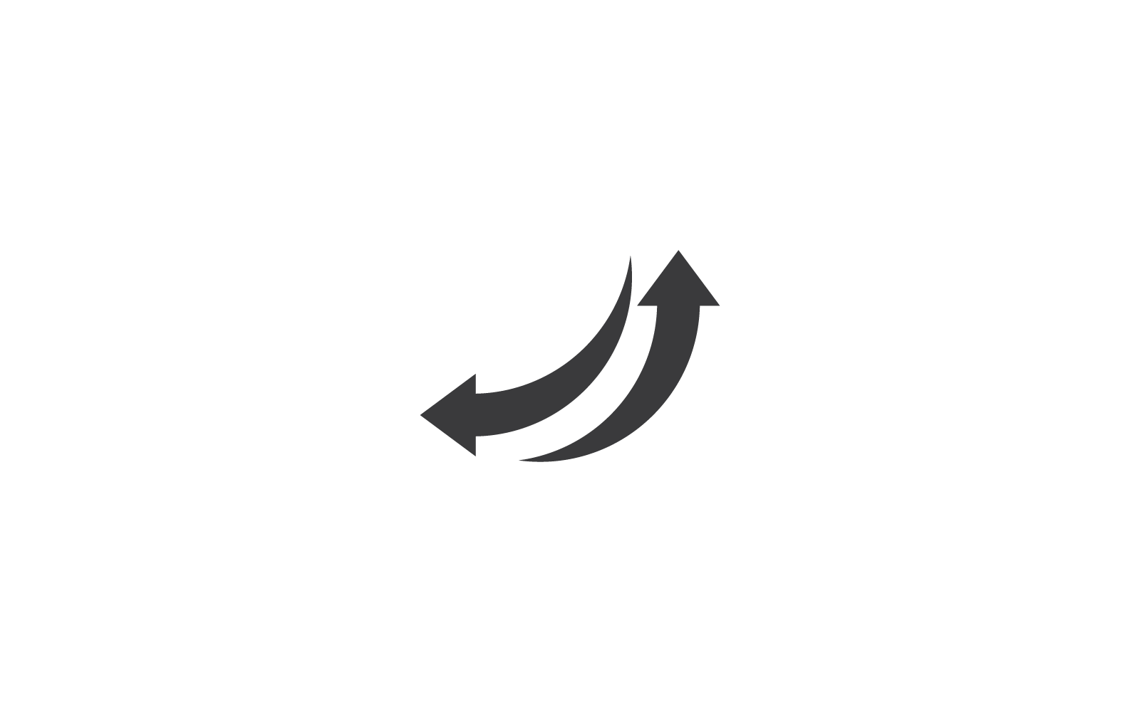Arrow logo flat design illustration vector template