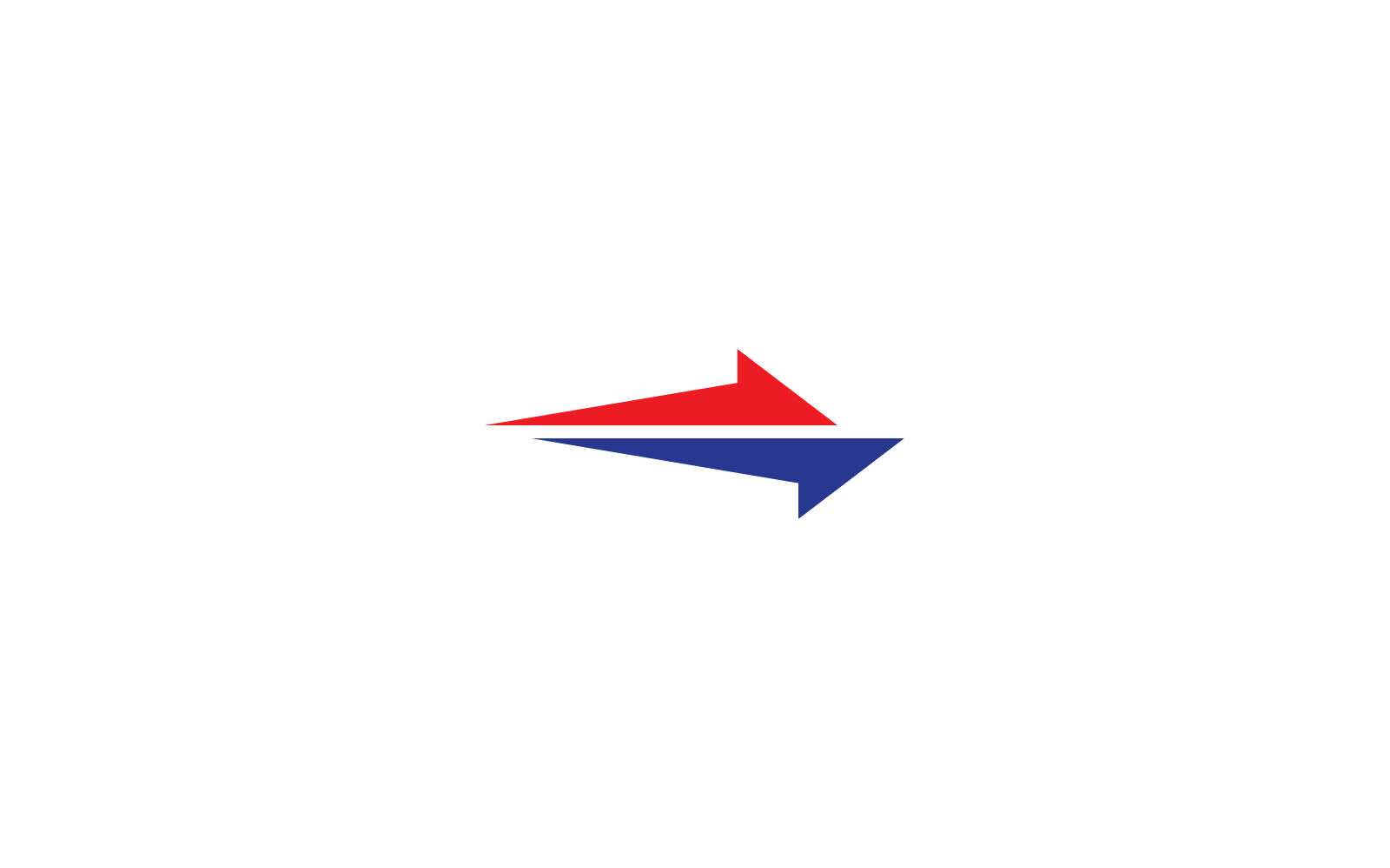 Arrow logo flat design vector icon