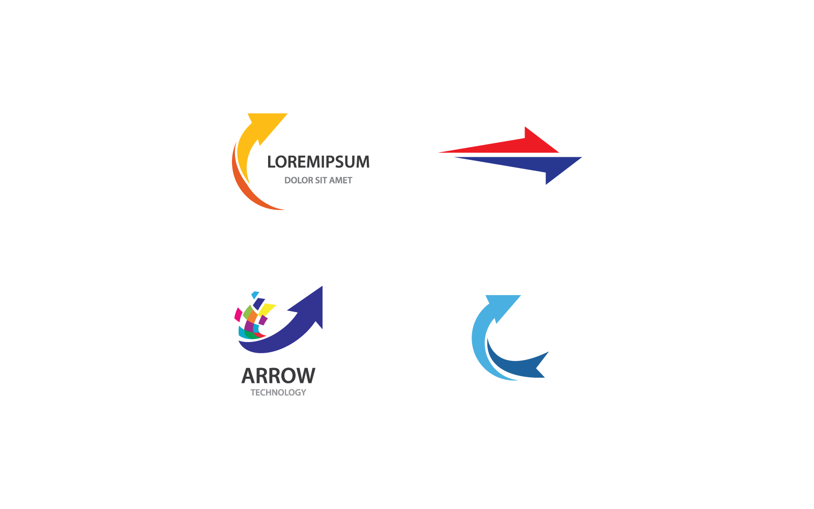 Arrow logo illustration icon design template