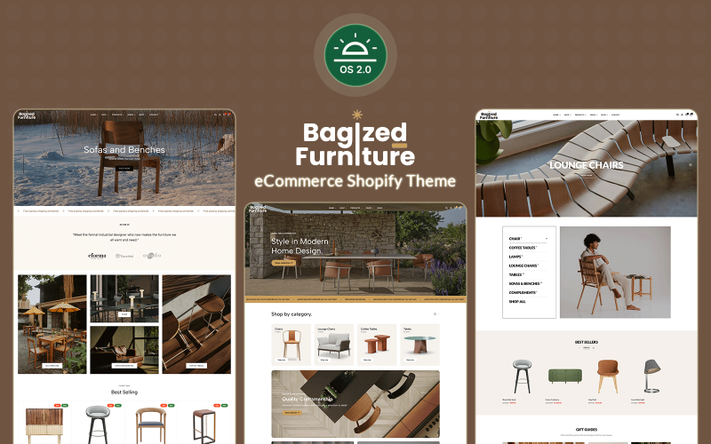 Bagized - Furniture & Home Decor Store Shopify 2.0 Theme Shopify Theme