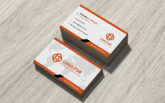 Double-Sided Business Card PSD – Clean Layout with Bleed – 300 DPI – Print Ready