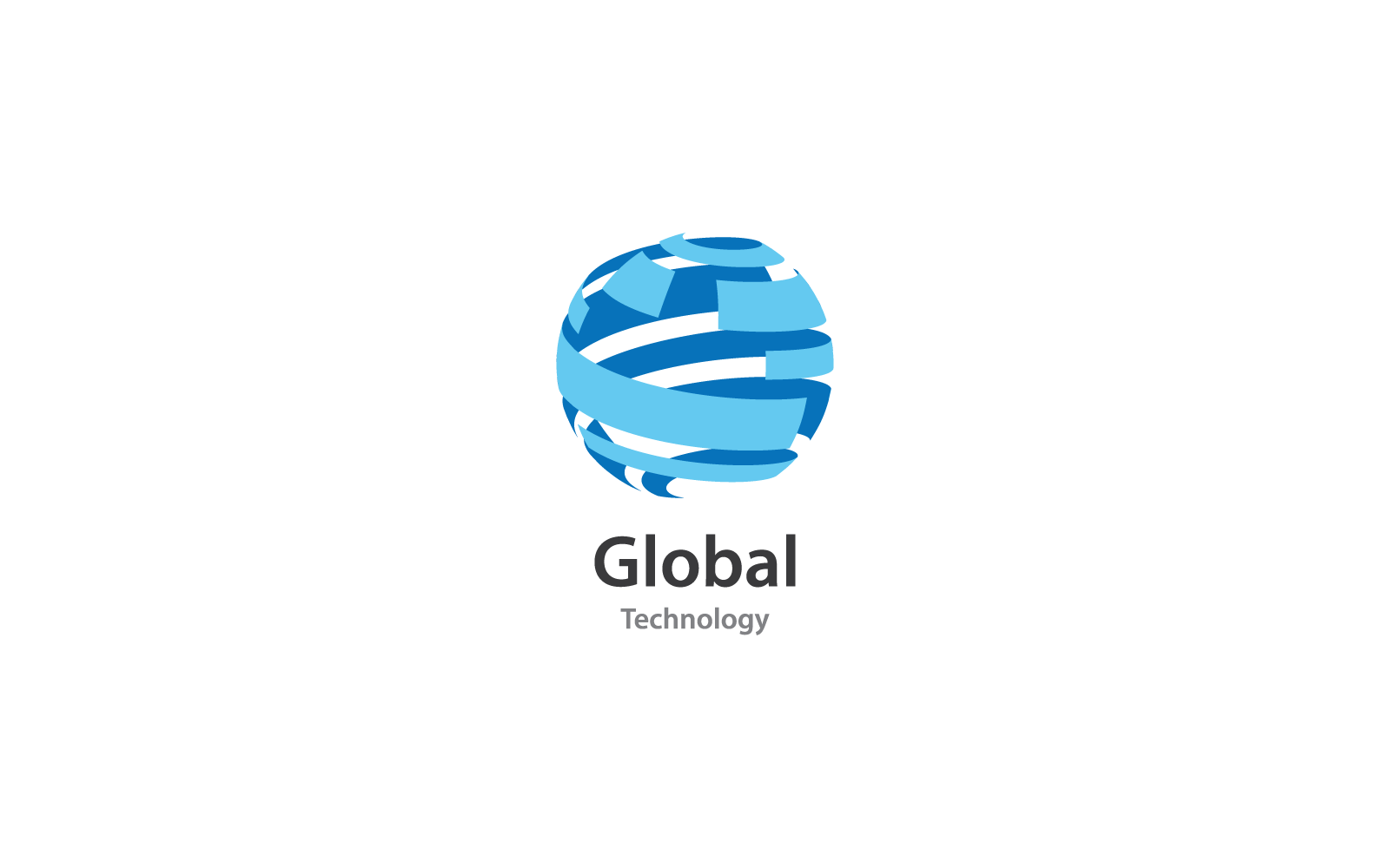 Global technology ilustration logo icon vector template