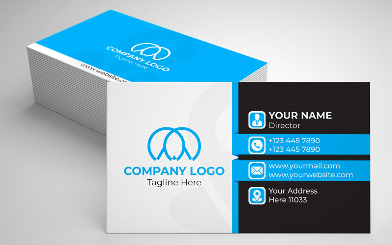 Simple Design Creative professional business card Corporate Identity