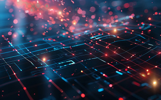 Abstract Tech Background Showcasing the Dynamic