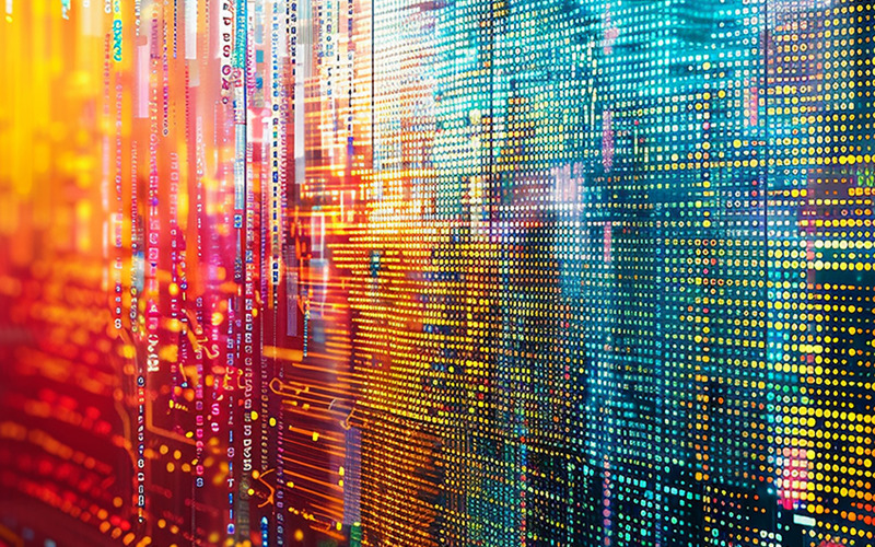 Abstract Technology Network Background Illustration