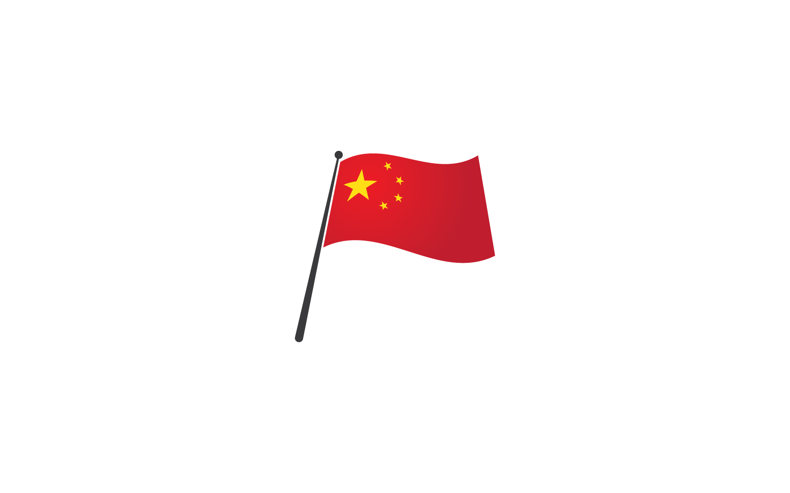 China flag vector illustration flat design