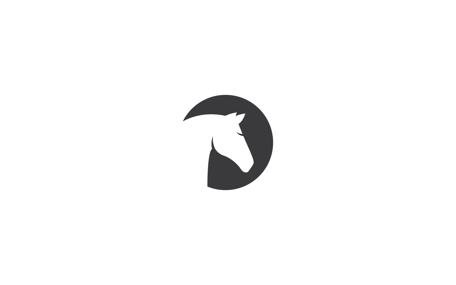 Häst logotyp ikon illustration design