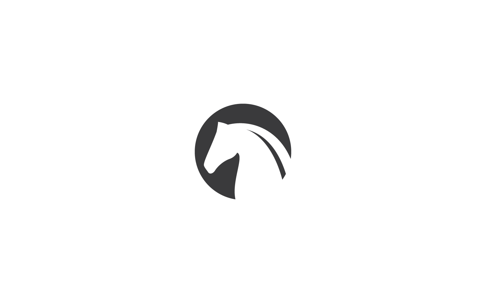 Häst logotyp mall vektor illustration design