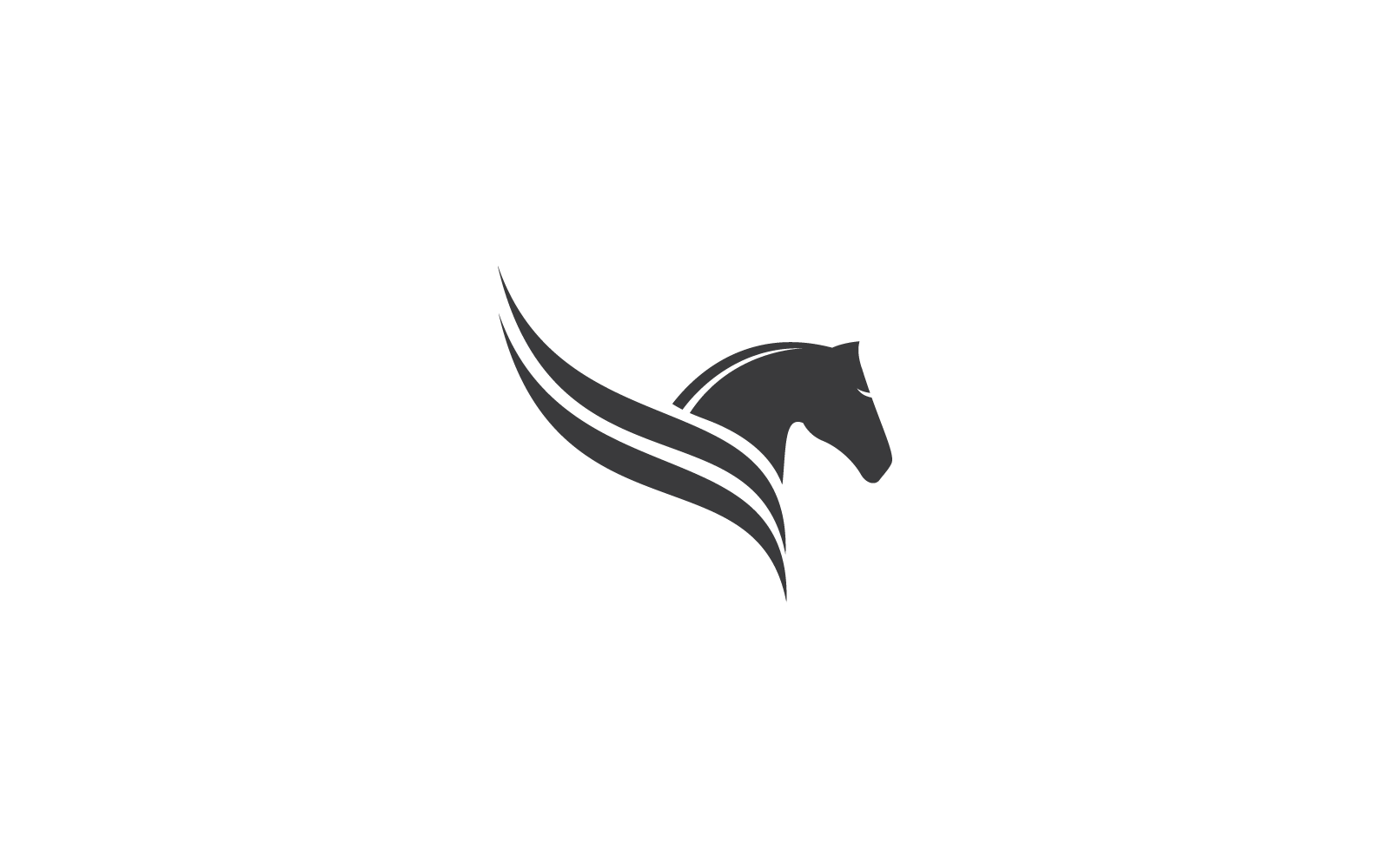 Pegasus illustration logo vector template