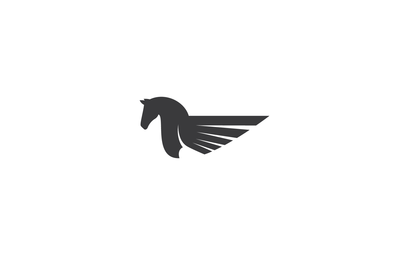 Pegasus logotyp ikon illustration mall