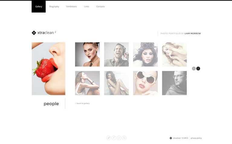 Photographer Portfolio Bootstrap Website Theme Big Screenshot Photographer Portfolio Website Template New Screenshots BIG