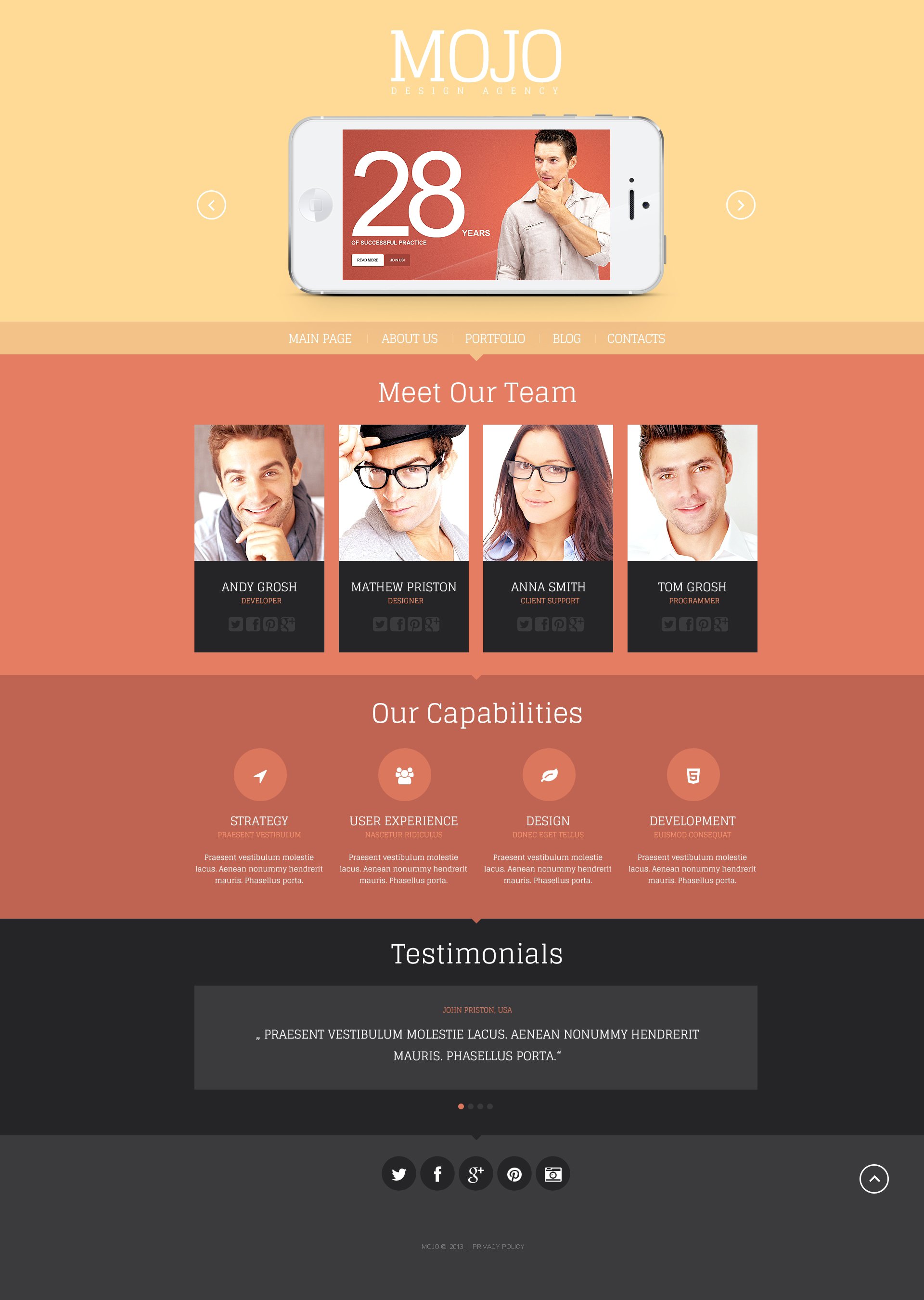 Responsive Design Agency Wordpress #46376 - Ekran resmi