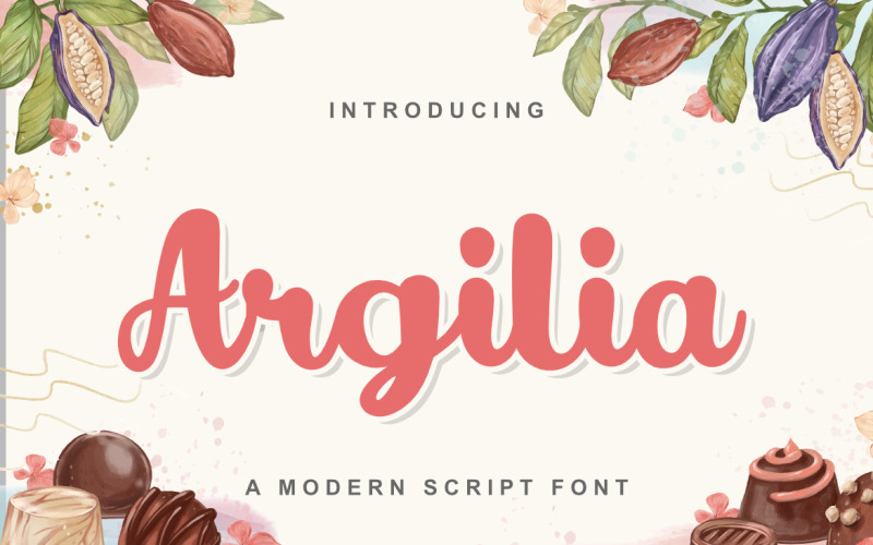 Argilia a Modern Script Sweet Premium Font