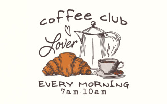 Coffee Club Lover PNG, Trendy Coffee PNG, Coffee Lover PNG, Coffee Lover, Sublimation Design,