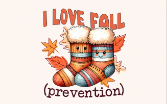 I Love Fall Prevention PNG, Retro Fall Nurse Png, Thanksgiving Nurse SLP OT Gift, Digital Download,