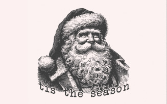 Tis The Season Png, Christmas Png, Santa Claus, Merry Christmas Png, Watercolor Christmas