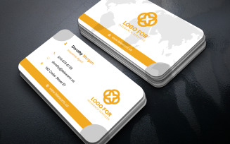 Corporate Business Card PSD – Professional Double-Sided Layout for Consultants & Executives