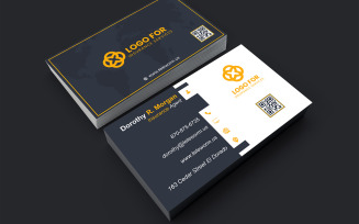Elegant Vertical Business Card PSD – Unique Double-Sided Layout for Fashion & Beauty Brands