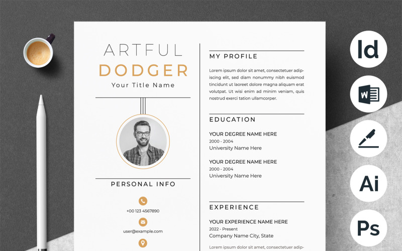 Professional Executive Resume Resume Template