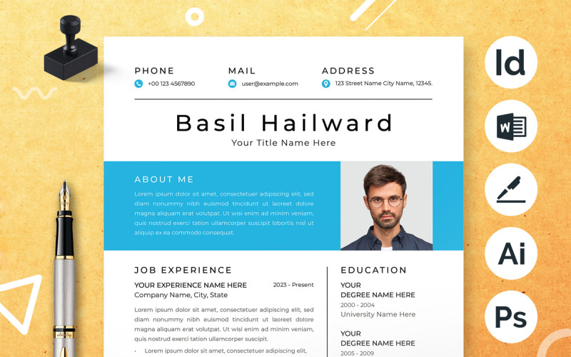Professional Minimalist Resume Resume Template