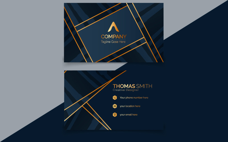 Elegant Modern Luxury business card print templates Corporate Identity