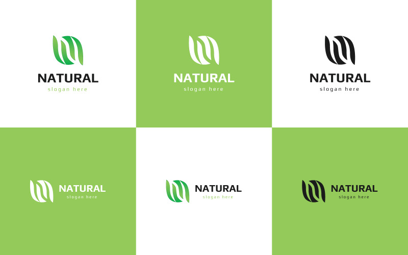 Natural Letter 'N' Logo Design for fashion and beauty Logo Template