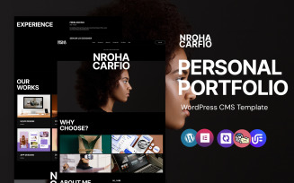 Nroha - personal portfolio WordPress Elementor Theme
