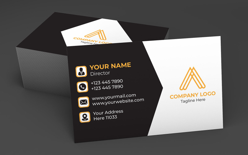 Creative Corporate and Simple Business Card (Minimal-Design) Corporate Identity