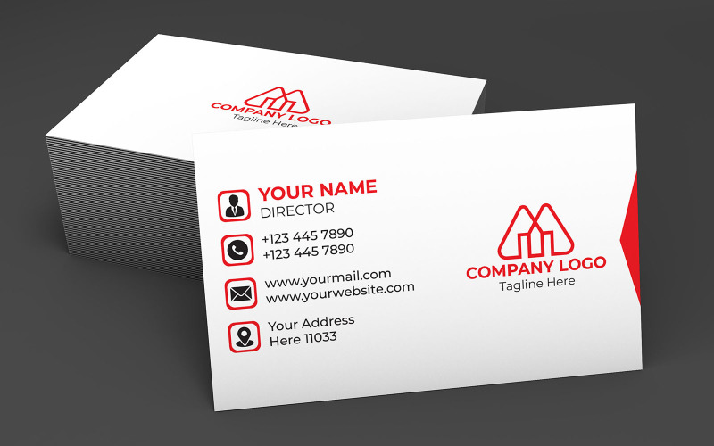Simple Business Card Template ( Design) Corporate Identity