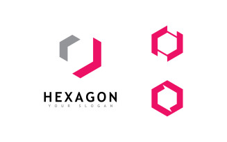 Creative Hexagon logo vector design 15